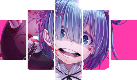 لوحة Re Zero – خمسة قطع – برشة أحجام | ديكور دارك