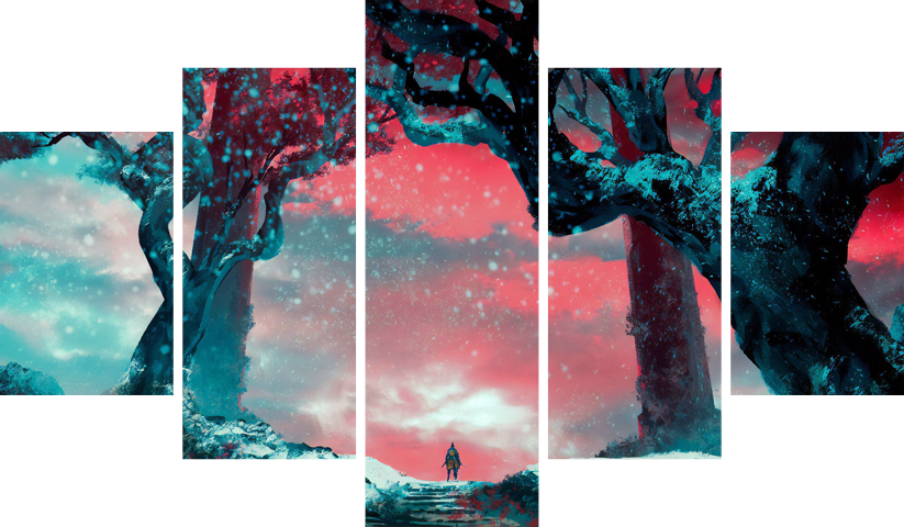 Sekiro Shadows Die Twice – 5 Panneaux – Plusieurs Tailles | Décoration Maison