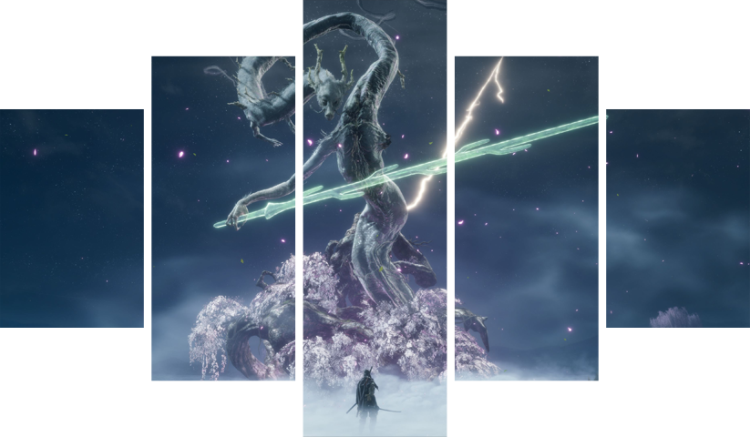 Sekiro Shadows Die Twice – 5 Panneaux – Plusieurs Tailles | Décoration Maison