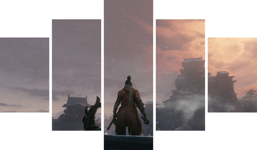 Sekiro Shadows Die Twice – 5 Panneaux – Plusieurs Tailles | Décoration Maison