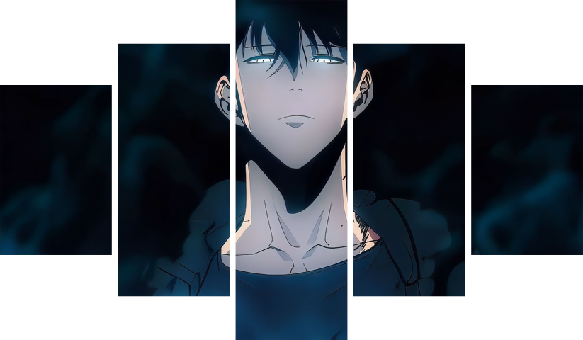 Solo Leveling – 5 Panneaux – Plusieurs Tailles | Décoration Maison