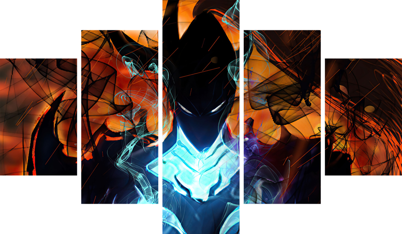 Solo Leveling – 5 Panneaux – Plusieurs Tailles | Décoration Maison