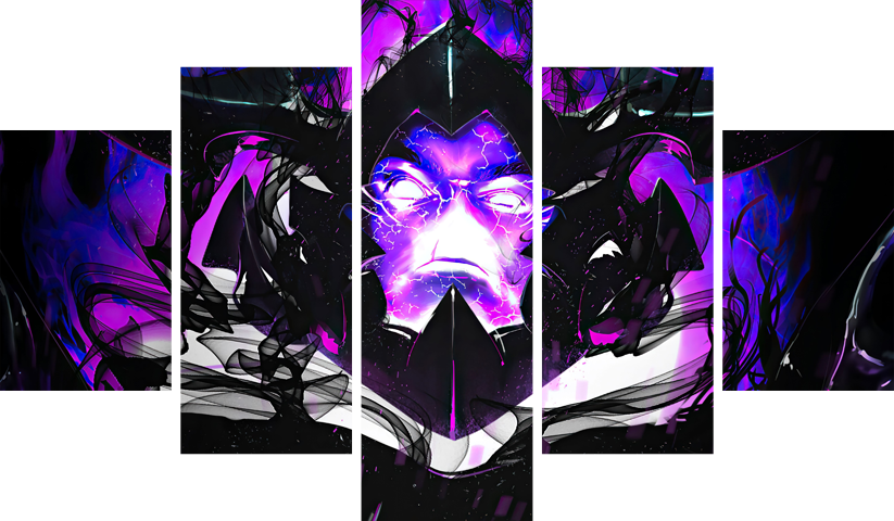 Solo Leveling – 5 Panneaux – Plusieurs Tailles | Décoration Maison