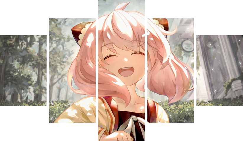 Spy × Family – 5 Panneaux – Plusieurs Tailles | Décoration Maison