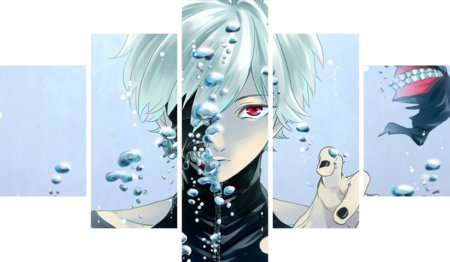 Tokyo Ghoul – 5 Panneaux – Plusieurs Tailles | Décoration Maison