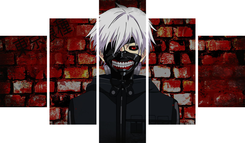 Tokyo Ghoul – 5 Panels – Multiple Sizes | Home Decor