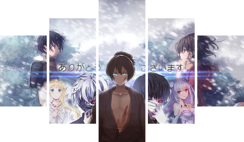 Tokyo Ghoul – 5 Panels – Multiple Sizes | Home Decor