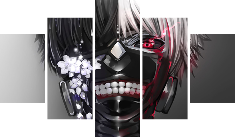 Tokyo Ghoul – 5 Panels – Multiple Sizes | Home Decor