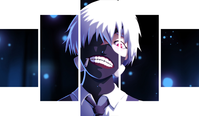 Tokyo Ghoul – 5 Panels – Multiple Sizes | Home Decor
