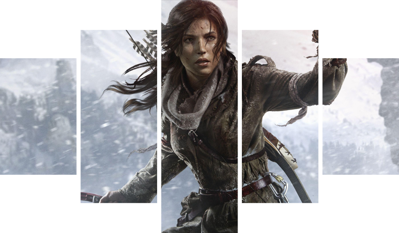 Tomb Raider – 5 Panels – Multiple Sizes | Home Decor