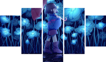 لوحة Undertale – خمسة قطع – برشة أحجام | ديكور دارك