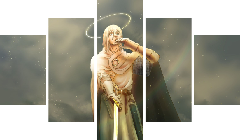 لوحة Vinland Saga – خمسة قطع – برشة أحجام | ديكور دارك