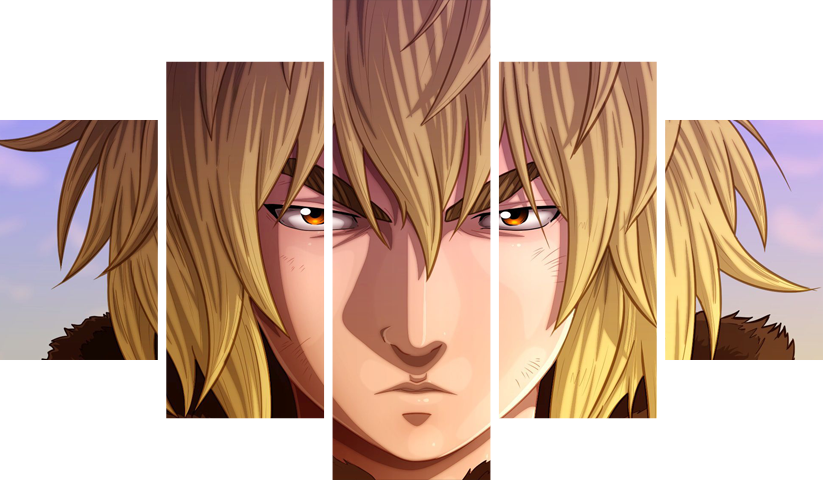 Vinland Saga – 5 Panneaux – Plusieurs Tailles | Décoration Maison