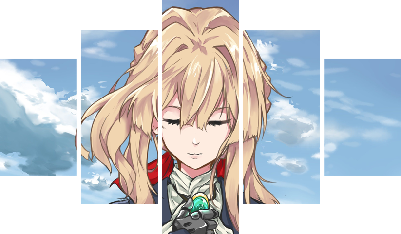 Violet Evergarden – 5 Panels – Multiple Sizes | Home Decor
