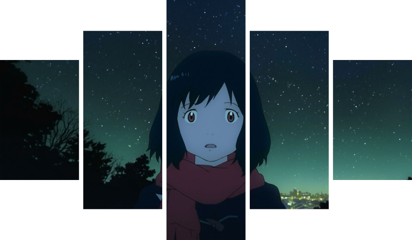 لوحة Wolf Children – خمسة قطع – برشة أحجام | ديكور دارك