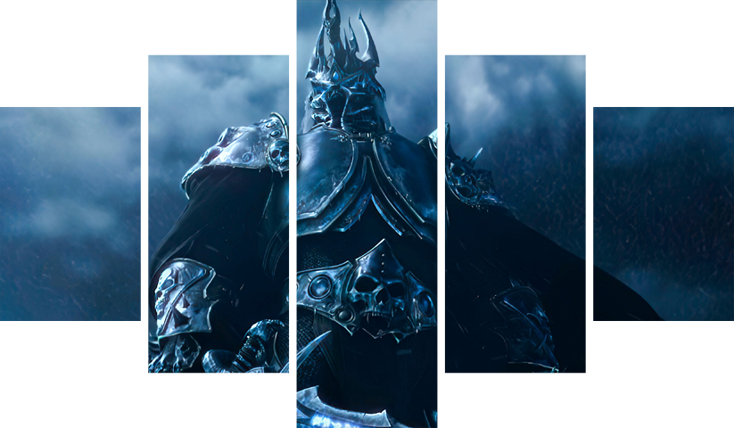 لوحة World of Warcraft – خمسة قطع – برشة أحجام | ديكور دارك
