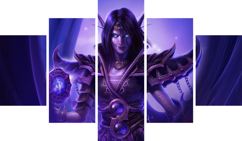 World of Warcraft – 5 Panneaux – Plusieurs Tailles | Décoration Maison
