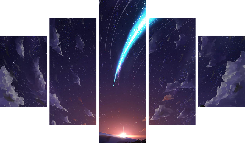 Your Name – 5 Panneaux – Plusieurs Tailles | Décoration Maison