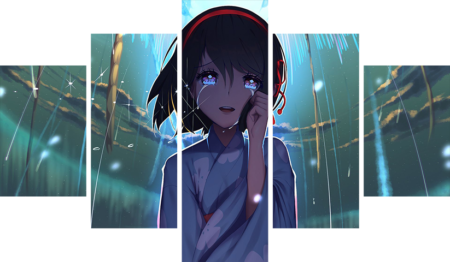 لوحة Your Name – خمسة قطع – برشة أحجام | ديكور دارك