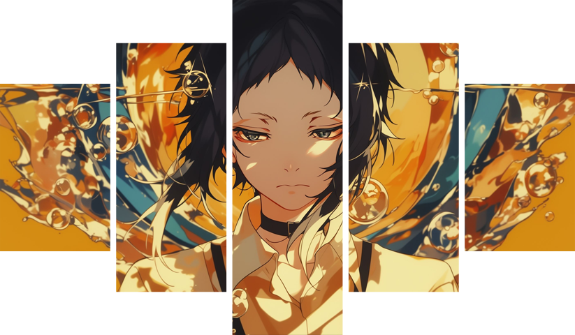 bungo stray dogs – 5 Panels – Multiple Sizes | Home Decor