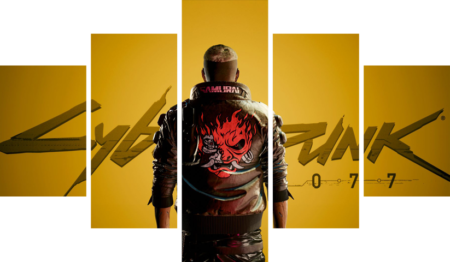 cyberpunk 2077 – 5 Panels – Multiple Sizes | Home Decor