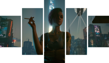 cyberpunk 2077 – 5 Panneaux – Plusieurs Tailles | Décoration Maison