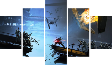 star wars – 5 Panels – Multiple Sizes | Home Decor